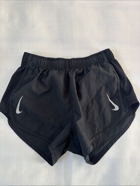 Nike Women’s Black Athletic Running Shorts with Reflective Swoosh -259sku